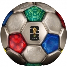 Серебряная монета 10 долларов Мяч, Чемпионат Мира по футболу ФИФА 2026 Соломоновы острова Ag 999, 93,3г., 2026г.